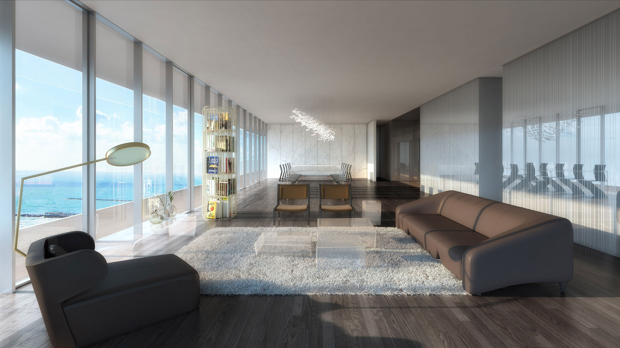 Glass-luxury-condos-living-diningroom - New Build Homes