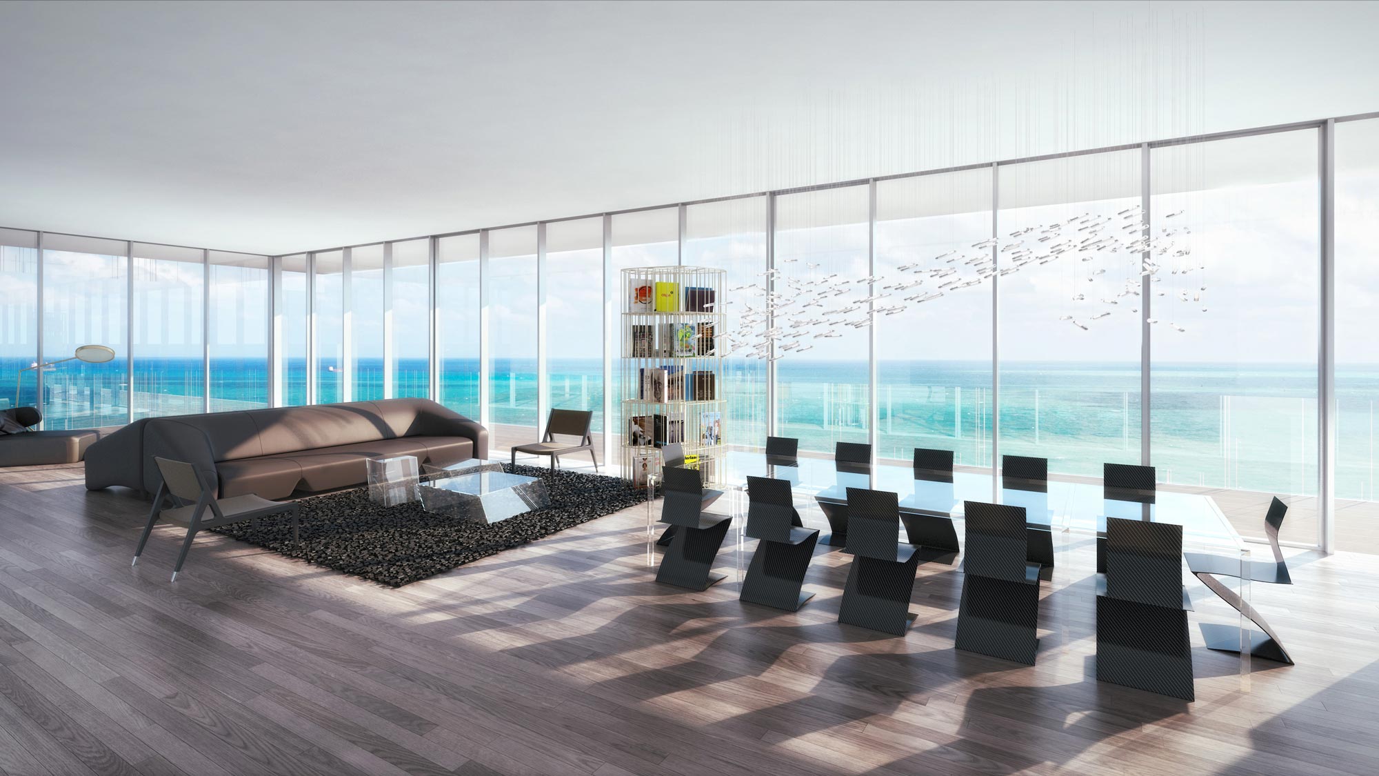 Glass-luxury-condos-livingroom - New Build Homes
