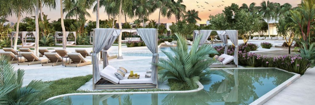  piscina em estilo resort de luxo por Pininfarina Orlando